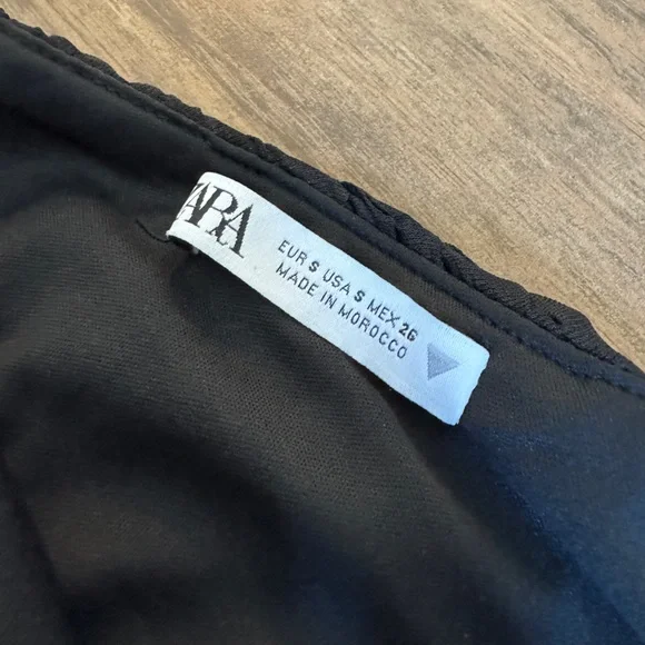 ZARA Asymmetric Ruffled Mini Dress - Picture 4 of 7